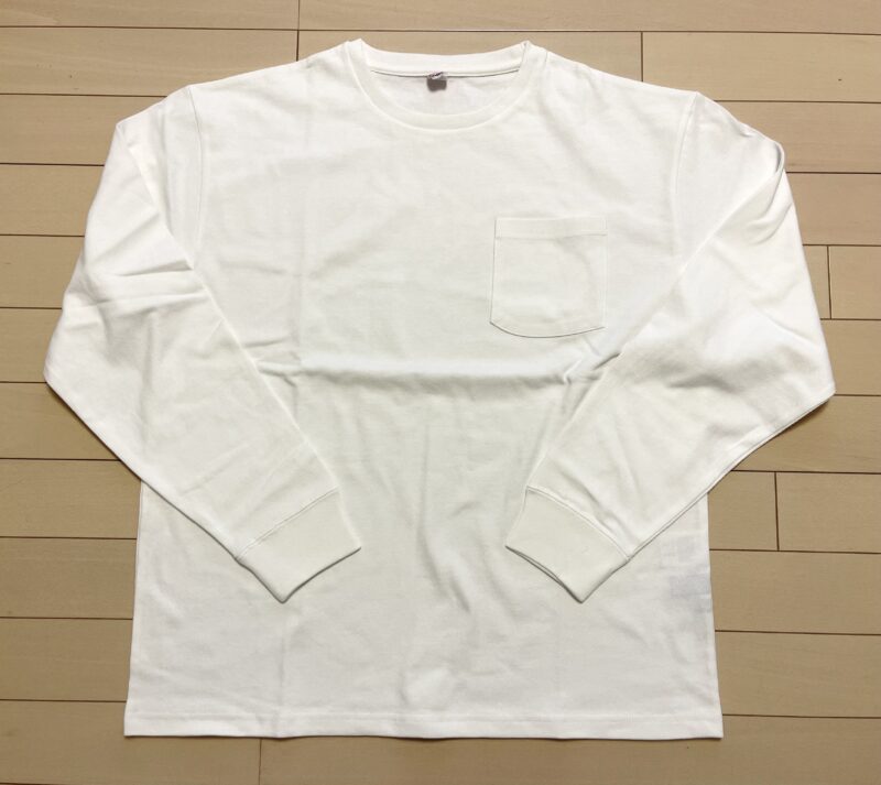 USAコットン長袖Tシャツ（ホワイト）商品番号 S5238